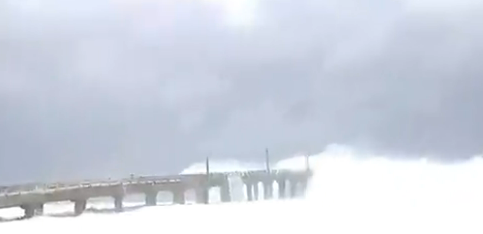 فيديو إعصار شاهين 